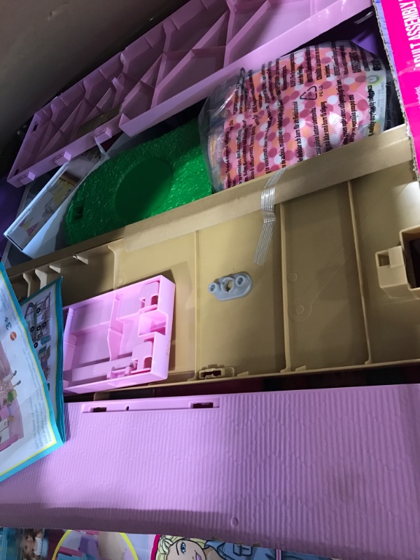 Photo 2 of Barbie DreamHouse Dollhouse with 70+ Accessories, Working Elevator & Slide, Transforming Furniture, Lights & Sounds Wheelchair Accessible Elevator