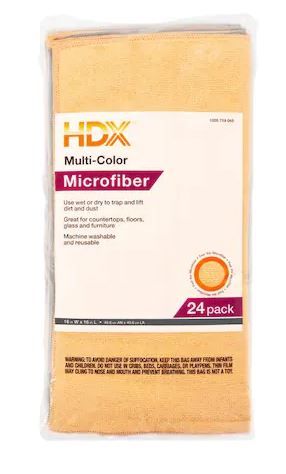 Photo 1 of 16 in. x 16 in. Multi-Purpose Microfiber Cloth (24-Pack)
