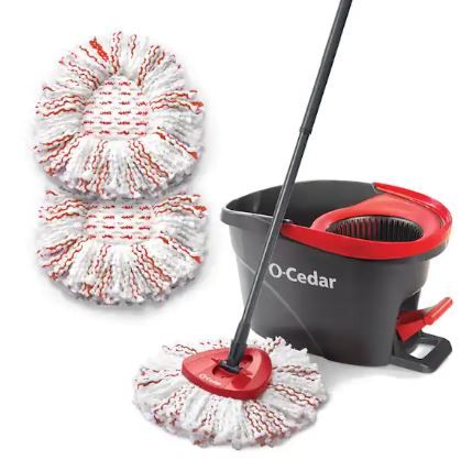 Photo 1 of EasyWring Deep Clean Microfiber Spin Mop with Bucket System and 2 Extra Deep Clean Mop Head Refills