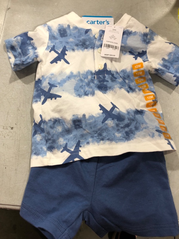 Photo 1 of Carter's Baby & Toddler Boy's 2-Piece Short Sleeve Top & Short Play Set
SIZE 12MONS