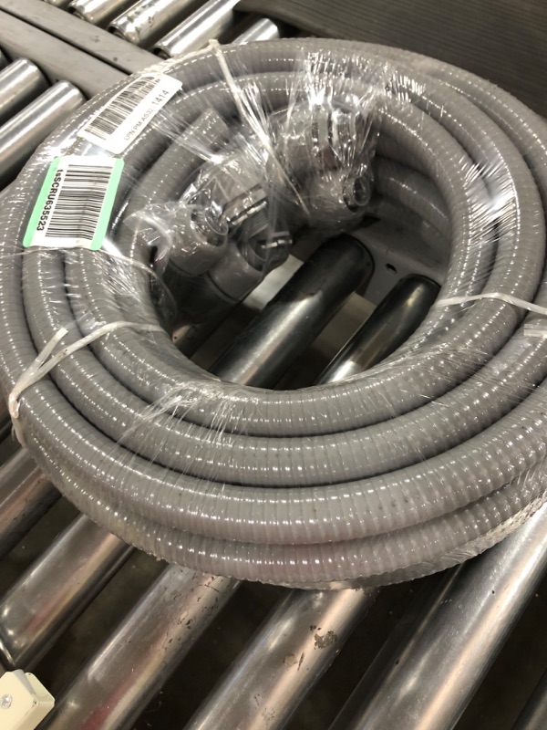 Photo 2 of 3/4inch 50ft Electrical Conduit Kit,with 5 Straight and 3 Angle Fittings Included,Flexible Non Metallic Liquid Tight Electrical Conduit(3/4" Dia, 50 Feet) 3/4IN,50FT