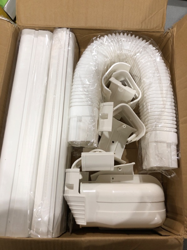 Photo 2 of 3" W 9Ft L Line Set Cover Kit for Mini Split Air Conditioners Decorative PVC Slim Line Cover for Central AC & Heat Pumps Systems Tubing Cover 3"W 9Ft L White