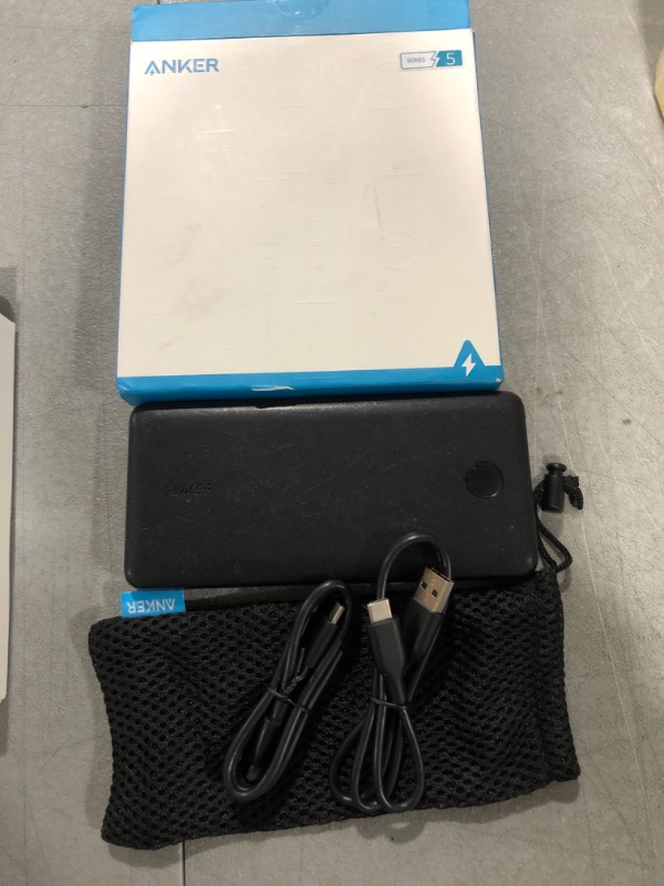 Photo 1 of Anker Portable Charger, USB-C Power Bank 20000mAh with 20W Power Delivery, 525 Power Bank (PowerCore Essential 20K PD) for Phone 13/13 Pro / 13 Pro Max/12/12 Pro, Samsung, iPad Pro, and More