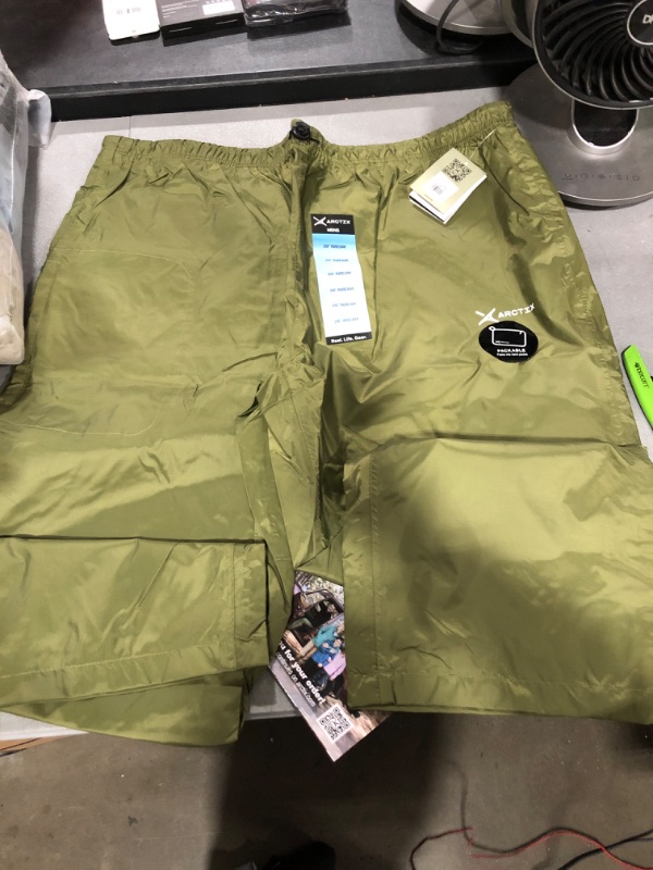 Photo 2 of Arctix Men's Storm Rain Pant Standard XX-Large/28" Inseam Short Olive