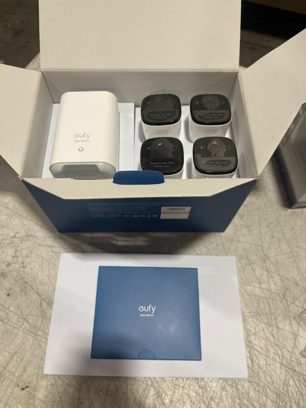 Photo 3 of eufy Security, eufyCam S221 (eufyCam 2 Pro) Wireless Home Security Camera System, 4-Cam Kit, HomeKit Compatibility, 2K Resolution, 365-Day Battery Life, No Monthly Fee, Motion Only Alert - SEALED OPEN FOR PHOTOS - 
