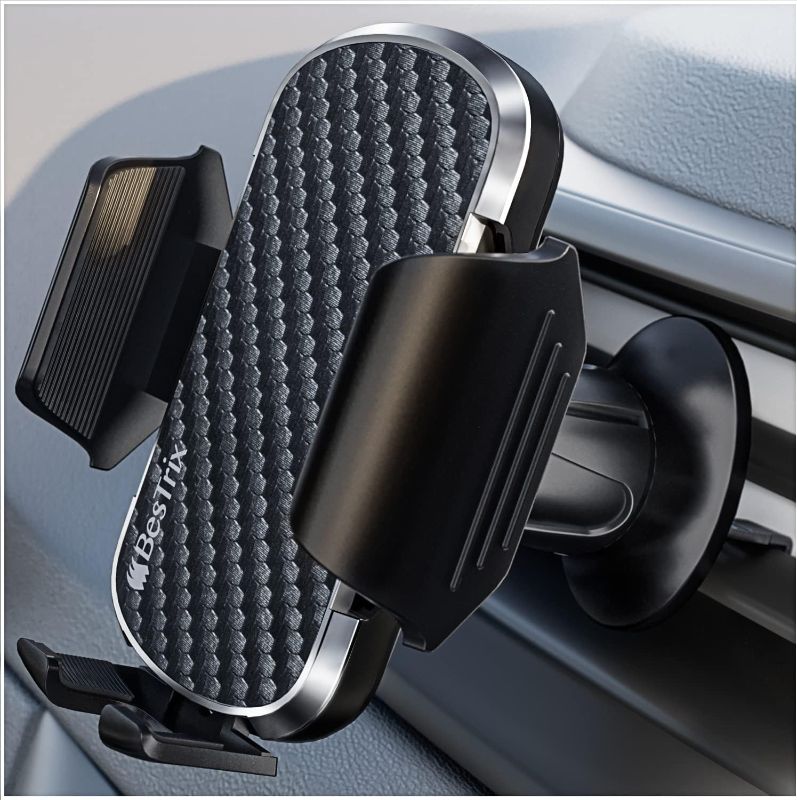 Photo 1 of Bestrix Phone Holder for Car, Phone Mount for car Car Phone Mount, Cell Phone Car Phone Holder Compatible with iPhone 14 13 12 Pro, Xr,Xs,XS MAX,XR,X, Galaxy S22 & All Smartphones (Air Vent)
