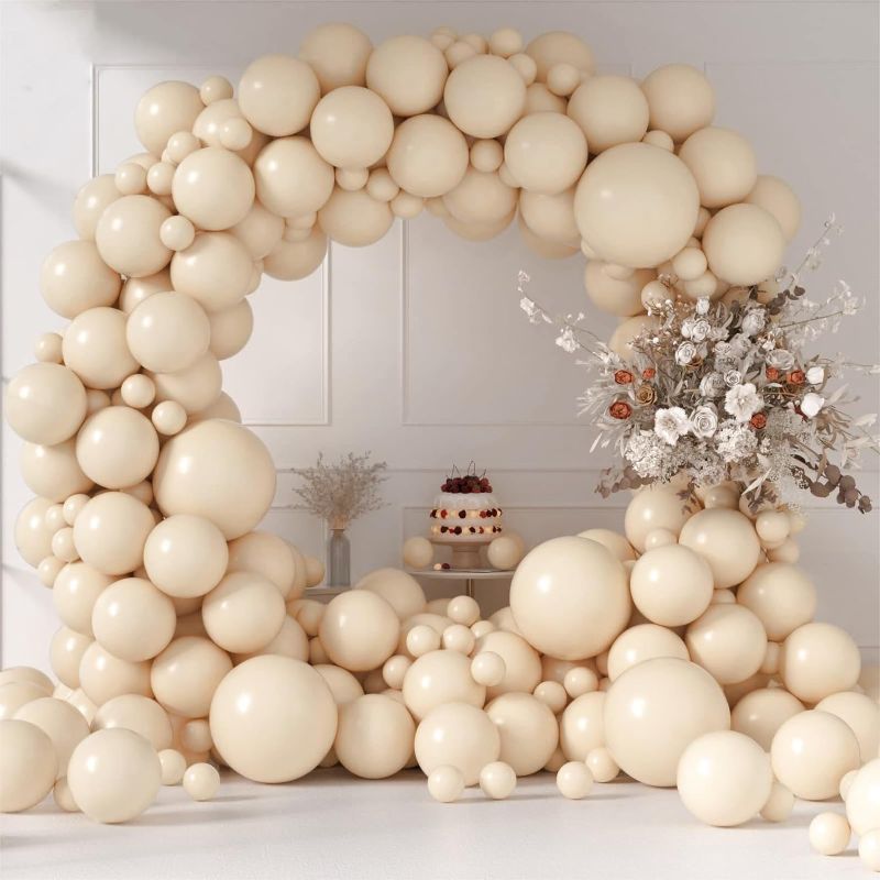 Photo 1 of Ackybuppy Nude Balloon Garland Arch Kit 85 pcs 18 inch +12 inch + 5 inch Blush Party Balloons Different Sizes Happy Birthday Balloons Baby Shower Gender Reveal Wedding Anniversary Decorations
