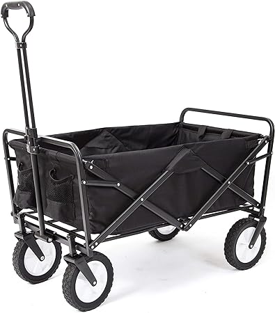 Photo 1 of  Collapsible Folding Outdoor Utility Wagon, Black