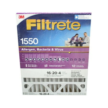 Photo 1 of 118807 16 X 20 X 4 in. 1550 MPR Bacteria & Virus Air Filter - 2 Piece
