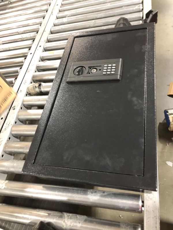 Photo 5 of 25.6" Tall Fireproof Wall Safes Between the Studs 16" Centers, Hidden Wall Safe with 2 Removable Shelf & Hidden Tray, Heavy Duty Wall Mount Safe for Firearms, Money, Jewelry, Passport 25.6 " Tall