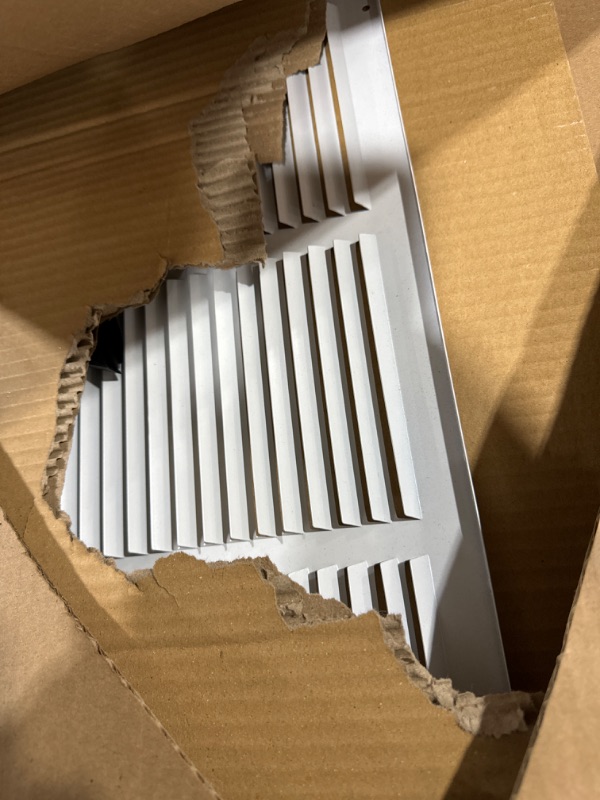 Photo 2 of 18"w X 18"h Steel Return Air Grilles - Sidewall and Cieling - HVAC Duct Cover - White [Outer Dimensions: 19.75"w X 19.75"h] 18 x 18 White