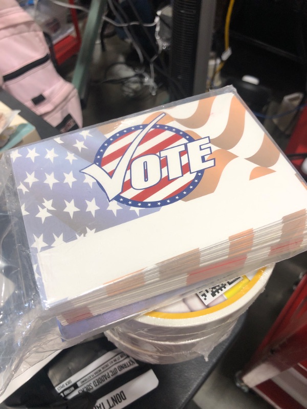 Photo 1 of 120 Pack Patriotic Vote Postcards for Election Day 3 USA Designs (4x6 in)
