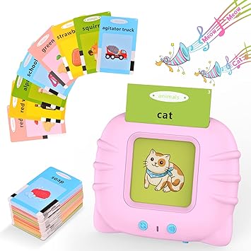 Photo 1 of English Language Learning Machine Kids Toys Educational Cards Word Games Talking Electronic Book Montessori Toys Children Gift