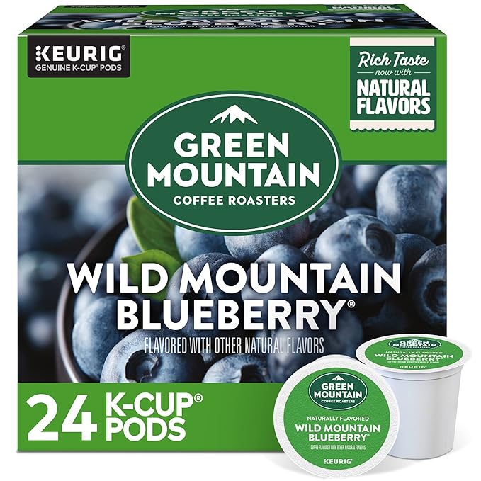 Photo 1 of 4/24 ct k-Cup Pod Dispenser Boxes Green Mountain Coffee Roasters- Wild Mountain Blueberry