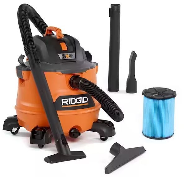 Photo 1 of 14 Gallon 6.0 Peak HP NXT Wet/Dry Shop Vacuum with Fine Dust Filter, Locking Hose and Accessories
