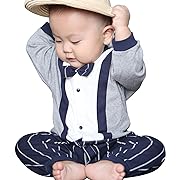 Photo 1 of  Baby Boy’s Gentleman Clothes Romper Jumpsuit Cotton Long Sleeve  9 Months