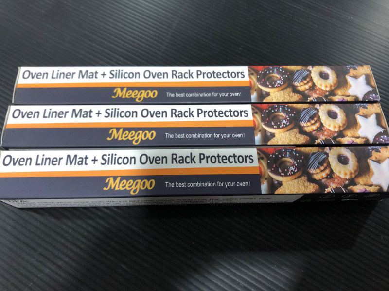 Photo 2 of 3 PACK Meegoo Toaster Oven Liner - Nonstick Oven Liners for Bottom of Electric, Gas, Microwave & Toaster Ovens, Toaster Oven Accessories, Prevent Spillovers, Dishwasher Safe(2 Pack, 11" x 9")