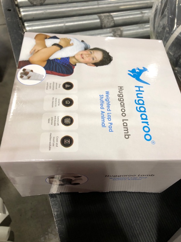 Photo 1 of Huggaroo Weighted Lap Pad Lamb- Sensory Stuffed Animals - 3.6 lb Large 29 x 8 in for Anxiety and Autism Comfort – Stocking Stuffer