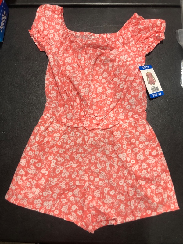 Photo 1 of [Size 10-12] Girls Gap Kids Jumper- Orange/White Floral