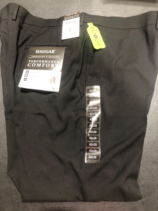 Photo 1 of [Size 40x30] Haggar Dress Pants Black 4230

