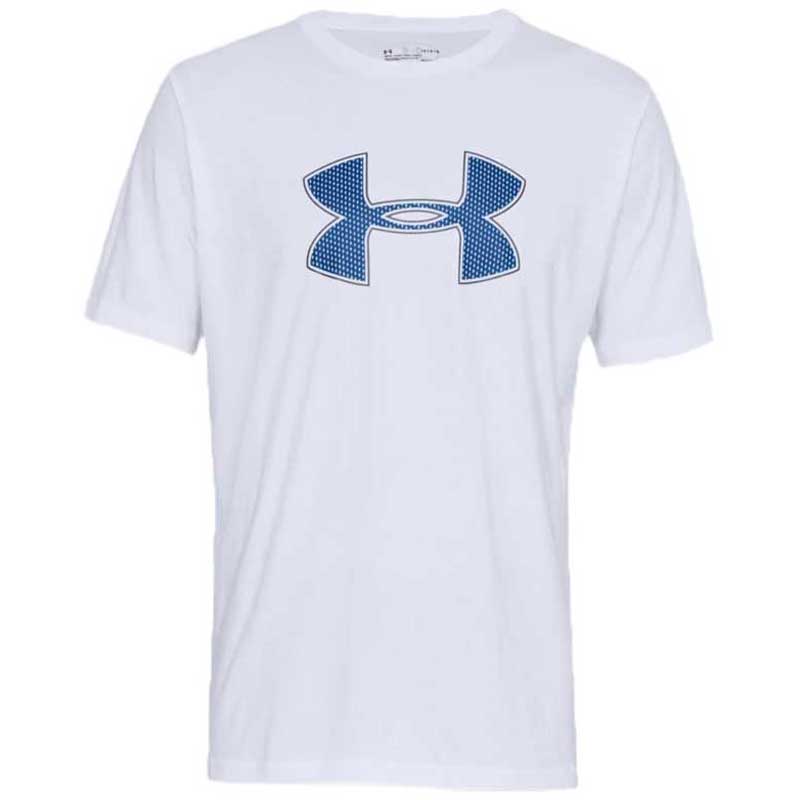 Photo 1 of [Size XL] Under Armour Men's White Big Logo Short Sleeve- White