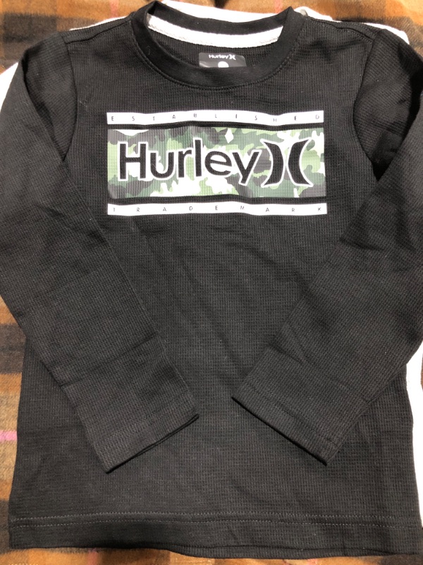 Photo 1 of [Size 4/5] Hurley Boys Long Sleeve Thermal Shirt- Black
