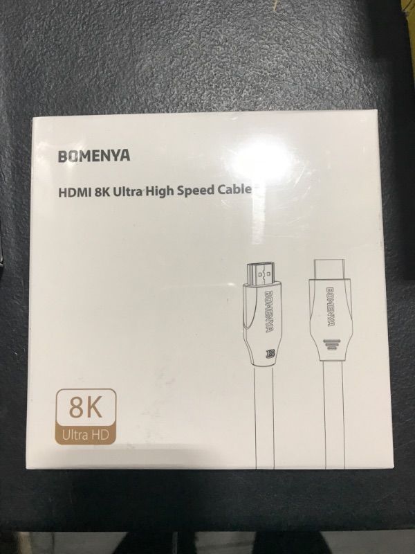 Photo 2 of BOMENYA 8K Fiber Optic HDMI Cable 33FT/10M, Ultra High Speed 48Gbps Active HDMI 2.1 Cable Supports 8K@60Hz, 4K@120Hz Dynamic HDR, eARC, Dolby Atmos, for HDTV Monitor RTX 3090 Xbox Series X PS5 ect Fiber Optic 33FT/10M