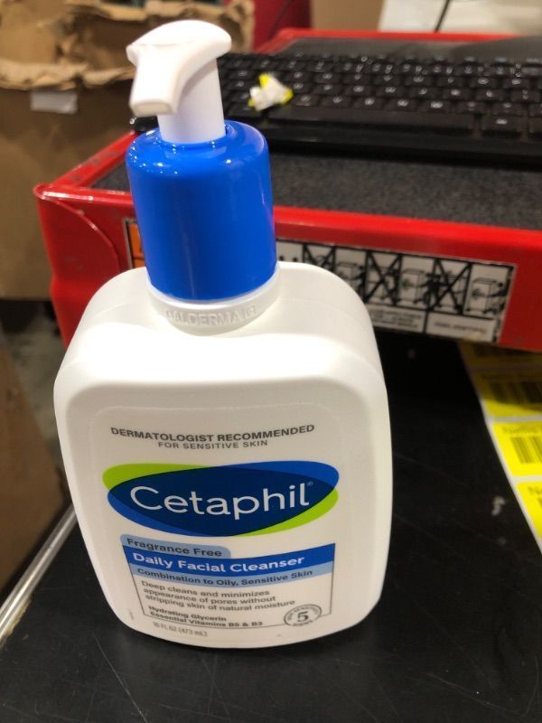 Photo 2 of Cetaphil Face Wash, Daily Facial Cleanser for Sensitive, Combination to Oily Skin, NEW 16 oz, Fragrance Free,Gentle Foaming, Soap Free, Hypoallergenic NEW 16oz