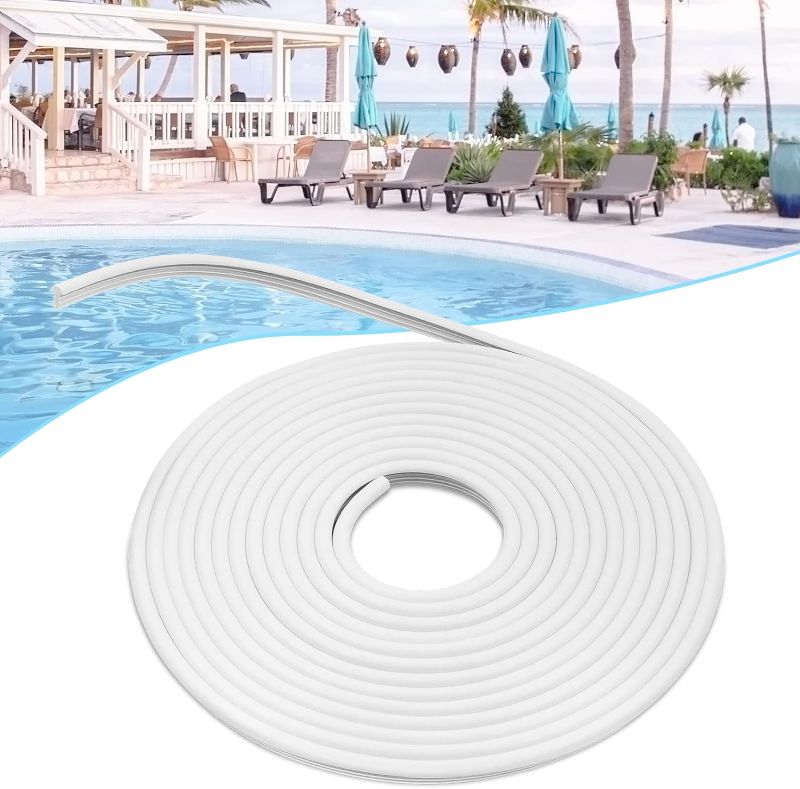 Photo 1 of 120 Feet Swimming Pool Liner Lock,T-Shape Pool Liner Lock,Pool Bead Wedge Lock Roll Replacement  for Above-Ground and In-Ground Swimming Pool Vinyl Beaded Liners