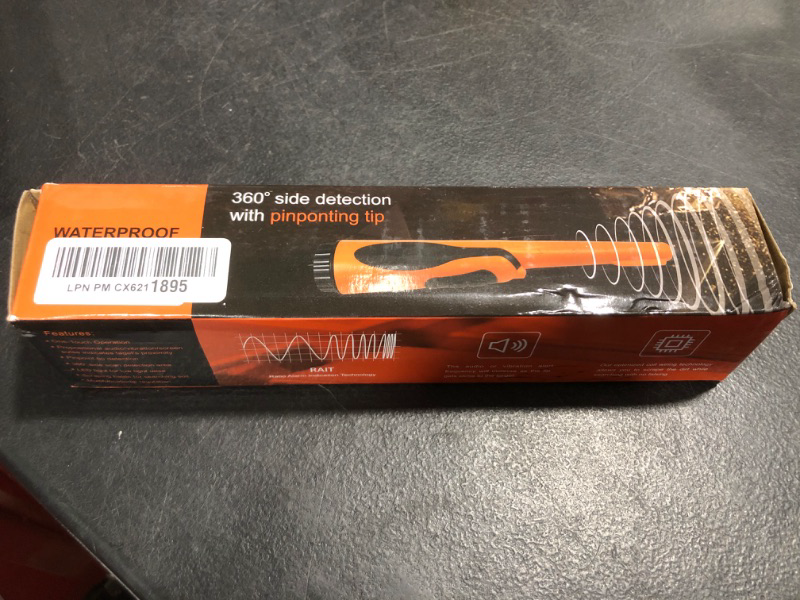 Photo 1 of Fully Waterproof Pinpoint Metal Detector Pinpointer,Underwater Pin Pointer Wand with Holster Treasure Hunter Tool,Buzzer Vibration Sound (Three Mode) One Battery Included,Orange