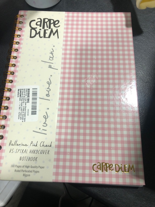 Photo 1 of Pukka Pad, Carpe Diem Single Subject Spiral Bound B5 Notebooks – 