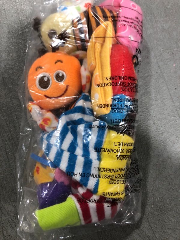 Photo 1 of Baby Wrist Rattle, Handheld Rattles and Rattle Socks, Foot Rattle Leg Rattle Ankel Rattle, Soft Newborn Baby Rattle Toys for Infant Boy or Girl (4 PCS - BR)