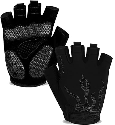 Photo 1 of FINGEREDGLOVE Cycling Gloves for Men Women-[5MM Gel Bike Gloves] [3-Panel Palm Protection] Bicycle Gloves-for Cycling,Training,Sports / Size Small 