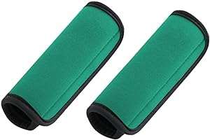 Photo 1 of 2 Pack Luggage Handle Wraps for Luggage Suitcase Travel Bags (Green) 