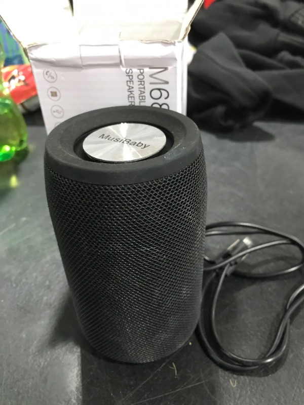 Photo 2 of Bluetooth Speakers,MusiBaby Speaker,Outdoor, Portable,Waterproof,Wireless Speaker,Dual Pairing, Bluetooth 5.0,Loud Stereo,Booming Bass,1500 Mins Playtime for Home,Party (Black, M68)