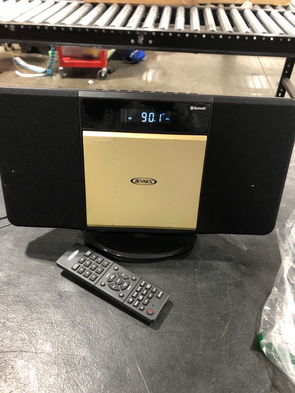 Photo 2 of Jensen JBS-300 Champagne Gold Modern Bluetooth Stereo Music System for Home with CD/MP3/WMA Player Wireless Streaming USB Port for MP3 Playback | AM/FM Stereo (Remote Included) (Limited Edition)