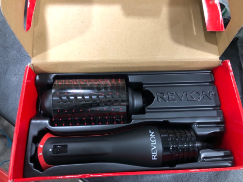 Photo 2 of Revlon One Step Volumizer PLUS 2.0 Hair Dryer and Hot Air Brush | Dry and Style (Black) Black Red