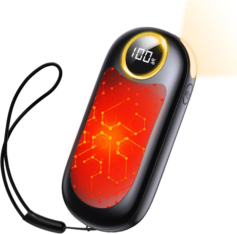 Photo 1 of Hand Warmers Rechargeable-14000mAh,2 Pack 2-in1 LED Display Electric Hand Warmer,20Hrs Warmth Up to 131?, USB-C Battery Heater for Raynauds, Golf, Camping, Hunting, Gifts for Men Women Kids 
