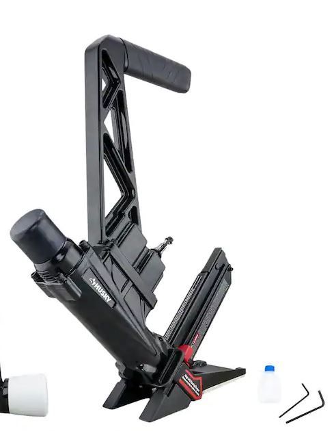 Photo 1 of 1001186246Pneumatic 3-in-1 15.5-Gauge and 16-Gauge 2 in. Flooring Nailer and Stapler with Quick Jam Release
