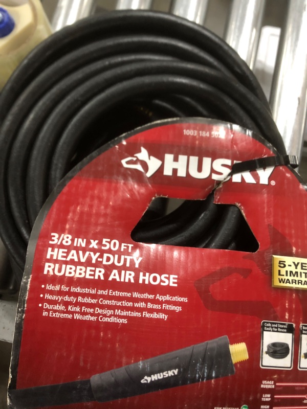 Photo 2 of 3/8 in. x 50 ft. Heavy-Duty Rubber Hose