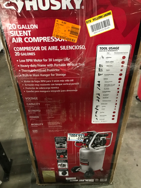 Photo 5 of 20 Gal. Vertical Electric-Powered Silent Air Compressor