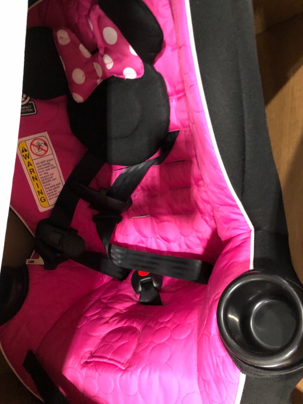 Photo 2 of Disney Baby Onlook 2-in-1 Convertible Car Seat, Rear-Facing 5-40 pounds and Forward-Facing 22-40 pounds and up to 43 inches, Mouseketeer Minnie