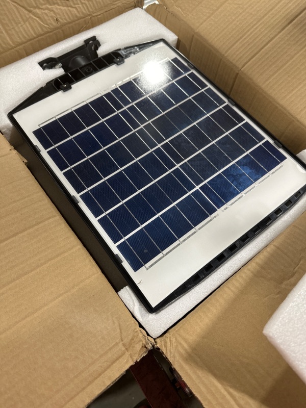 Photo 2 of ARLOAITC 1000W Solar Street Lights Outdoor, 100000LM Solar Street Lights for Outside with Motion Sensor and Remote Control, IP65 Dusk to Dawn Solar Street Light for Basketball Court, Road