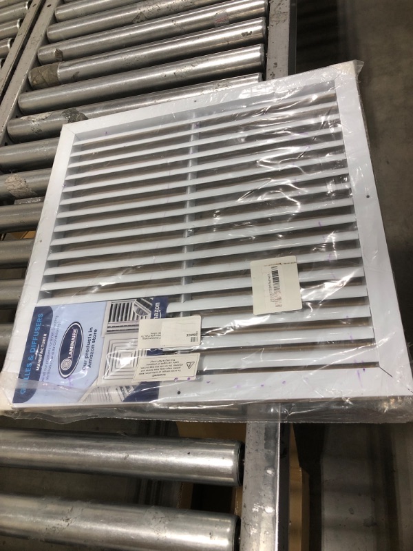 Photo 2 of 18x18 Aluminum Return Grille Vent Cover for HVAC Ceiling/Sidewall. Easy Air Flow. Gable Vents. Designed for air Extraction. (19.6x19.6" Face). 18" x 18"