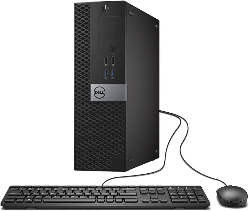 Photo 1 of Dell Optiplex 7040 Business SFF Computer Small Tower PC (Intel Core i5-6500, 16GB Ram, 256GB SSD, DVD-RW, WiFi) Win 10 Pro (Renewed)
