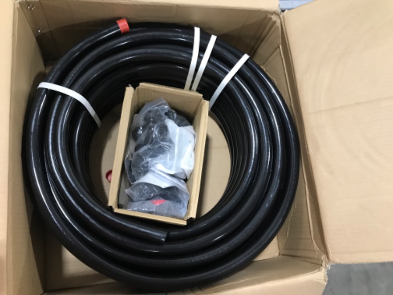 Photo 2 of Compressed Air Piping System Pressured Leak-Proof Easy to Install 3/4" x 100 feet HDPE Aluminum Air Compressor Install kit for shop Black Air Compressor Hose 200PSI ASTM F1282