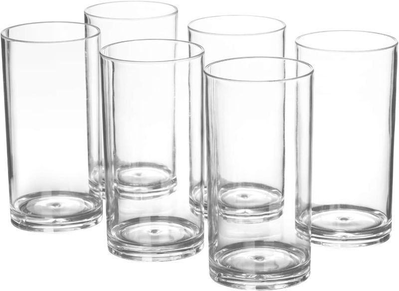 Photo 1 of  14oz ounce Plastic Tumblers Dishwasher-Safe Premium Quality Juice Water Glasses 40 pack