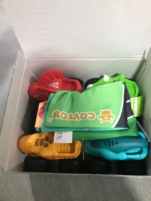 Photo 1 of Car Toys for 3 Year Old Boy Friction Powered Dinosaur Cars with Play Mat/Storage Bag, Toddler Toys Age 3+ Inertia Cars Baby Toys 12-18 Months First Birthday Gifts for 1 2 3 Year Old Boys Girls
