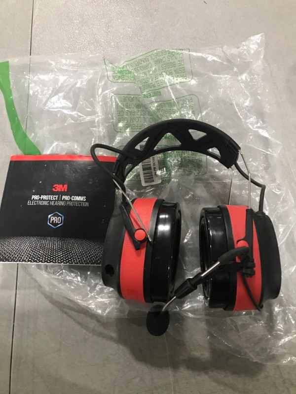 Photo 1 of 3M Pro-Comms Electronic Hearing Protection with Bluetooth Wireless Technology and External Microphones, Bluetooth Headphones, NRR 26 dB