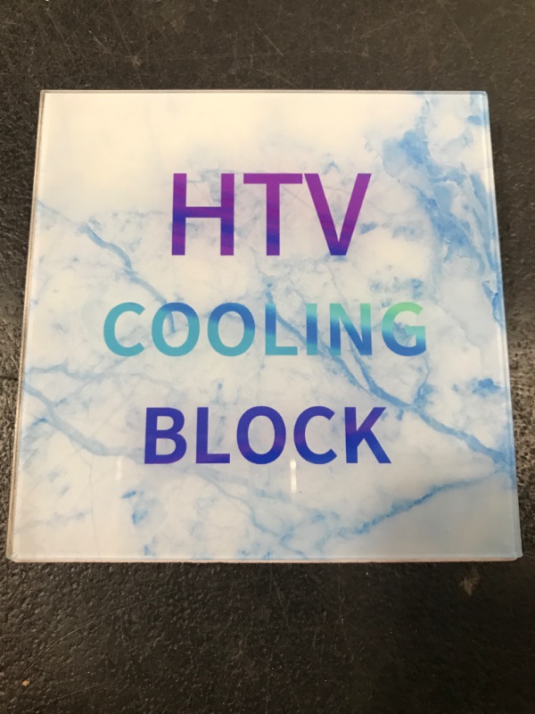 Photo 2 of HTV Cooling Block – Fast Cooling Vinyl Craft Tool for Sublimation HTV, DTF Film and Heat Transfer Vinyl Accessories